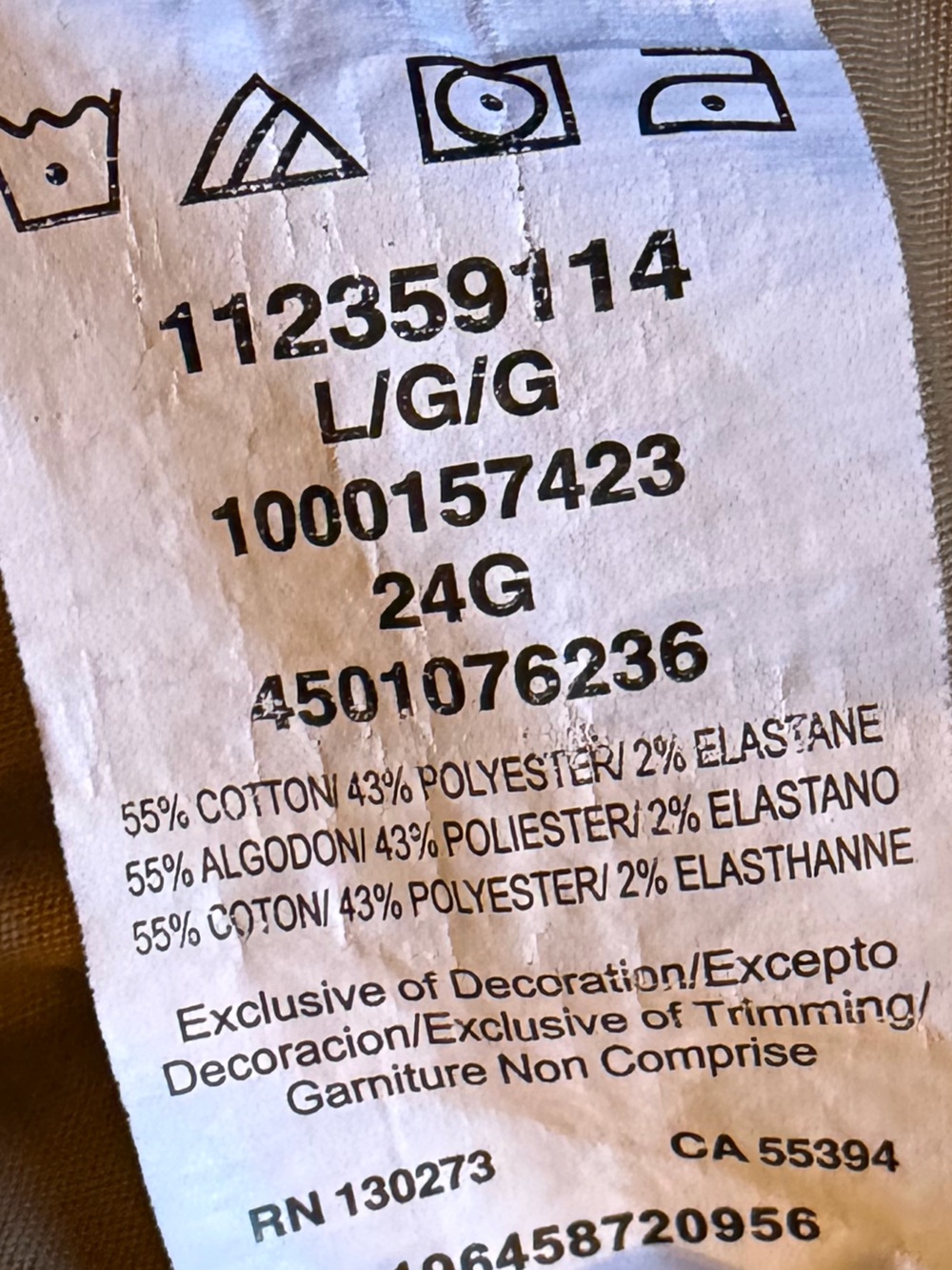 Wrangler Tan Button-Up Work Shirt with Red Logo Tab - Picture 5 of 5